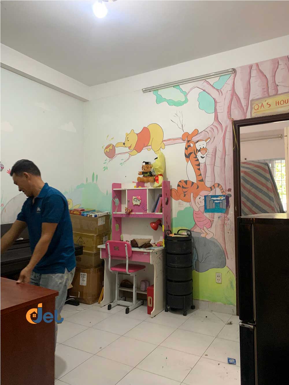 Phòng ngủ em bé trước thi công