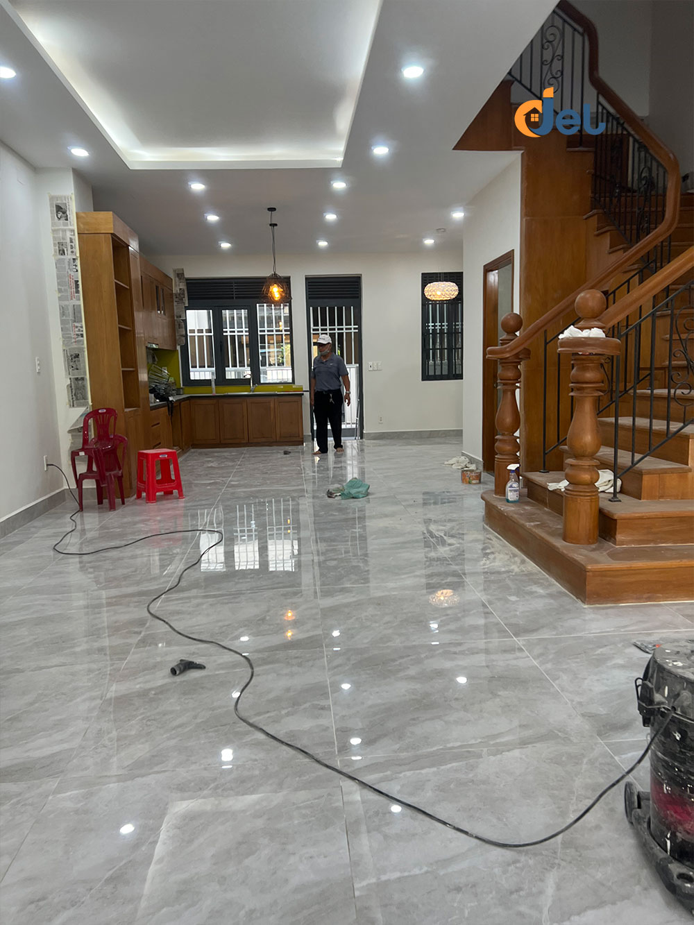 Khu vực bếp sau thi công